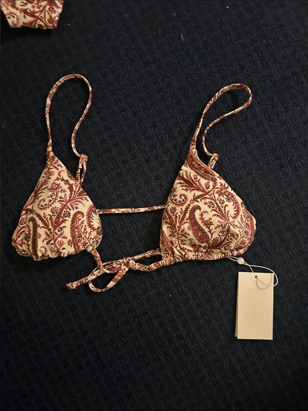 PAIGE Cameron Tie-Front Triangle Bikini Set